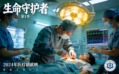 医疗剧《生命守护者》海报 - 医生在手术室抢救病人的紧张时刻